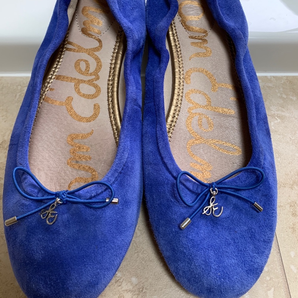 Sam Edelman cobalt blue suede flats